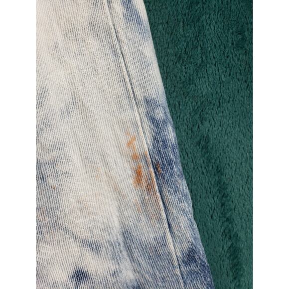 Levis 501 Jeans Size 38x32 Mens Blue Pants Button Fly Tie dye Red Tab Straight - Picture 3 of 15